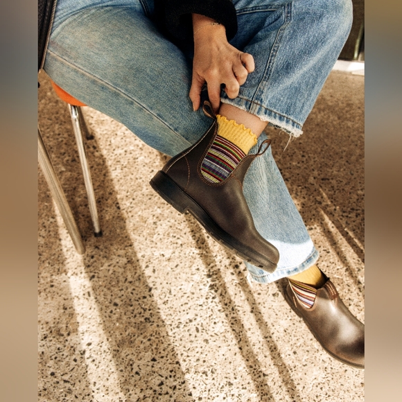 Blundstone 1409 Chelsea Boots Stout Brown Stripes - Picture 2 of 12